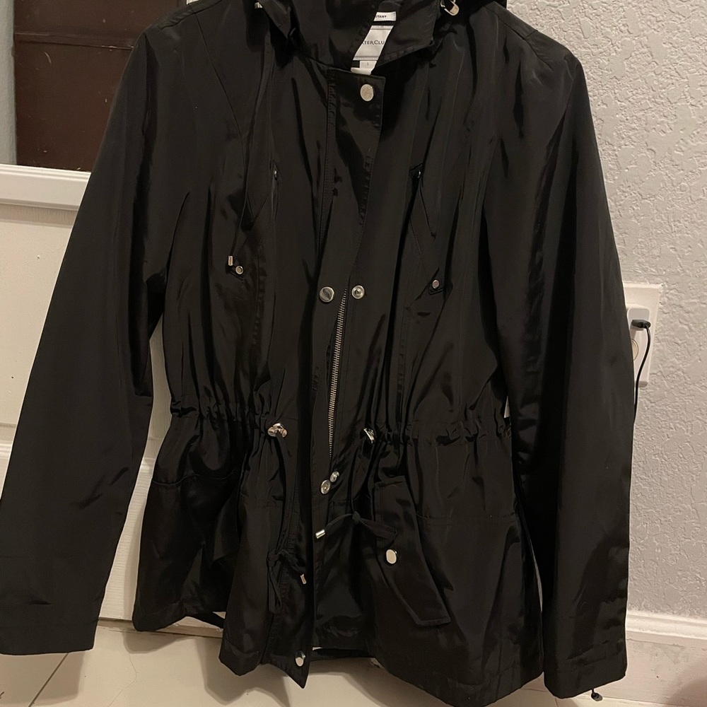 Charter Club Water Resistant Deep Black Jacket